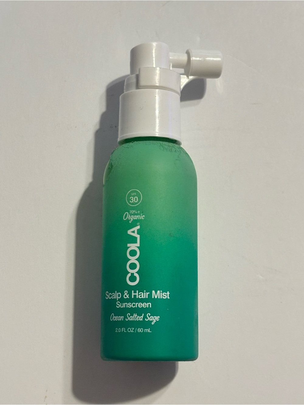 New COOLA Scalp & Hair Mist Sunscreen - ocean salted sage 2.0 FL OZ